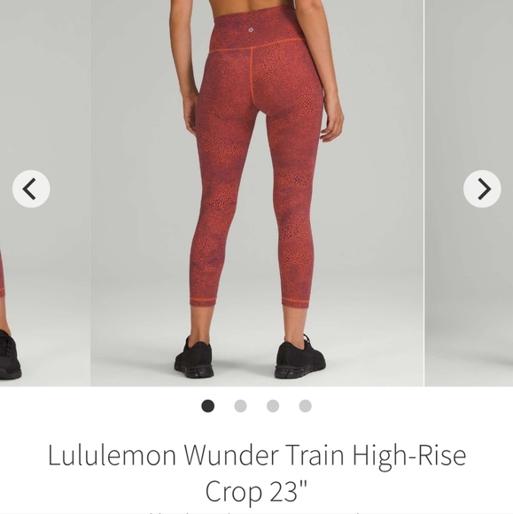 Lululemon Wunder Train High-Rise Crop 23" Size 6 - Picture 1 of 7